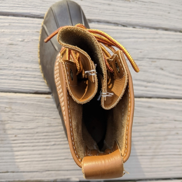 LL Bean Waterproof Leather Bean Boots Size 6M - Picture 7 of 8